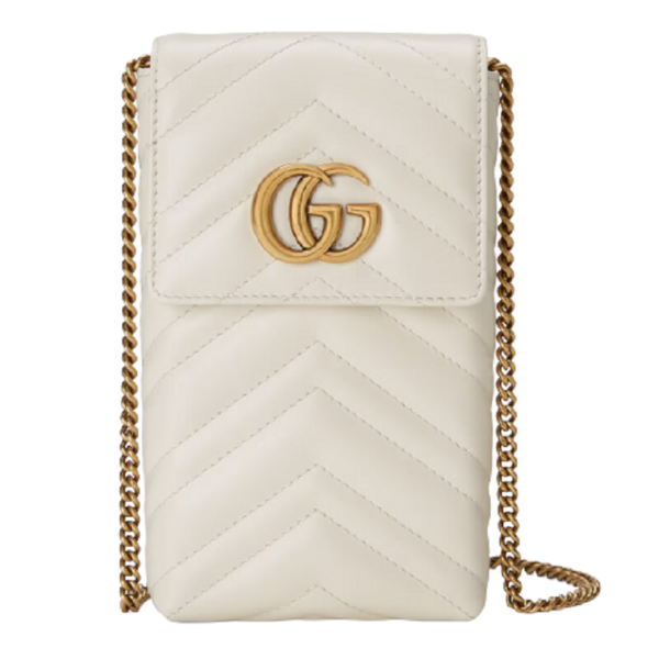 Túi Gucci GG Marmont Matelassé Mini White Leather ‎672251-DTDHT-9022