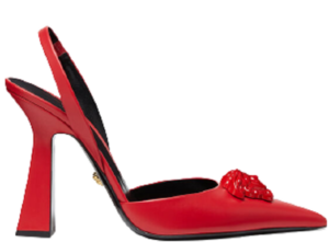 Giày Versace LA Medusa Satin Sling-Back Pumps 1001207-DVT2P-1R260