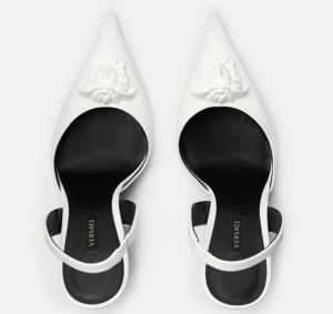 Alternative view of Giày Versace La Medusa Patent Sling-back Pumps 1001207-DVT2P-1W040