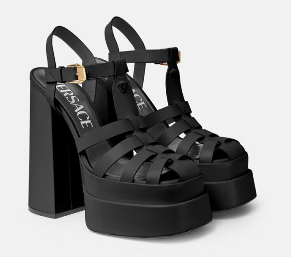 Giày Versace La Medusa Platform Sandals 1003326-DVT2P-1B00V - Hình ảnh 3