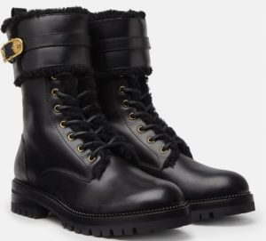 Alternative view of Giày Safety Pin Leather Lace-Up Boots DST419E-DVPS-KVO41