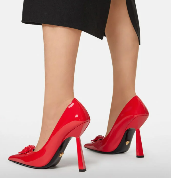 Giày Versace La Medusa Naplak Pumps DST625O-D1VE-1R140 - Hình ảnh 5
