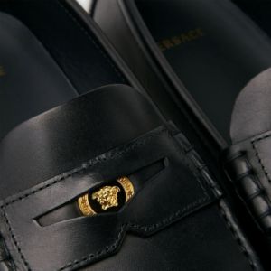 Alternative view of Giày Versace Leather Loafers 'Black' DSU7564-DVTX1G-KVO41
