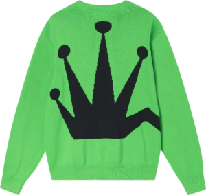 Ao Stussy Bent Crown Sweater 'Lime'
