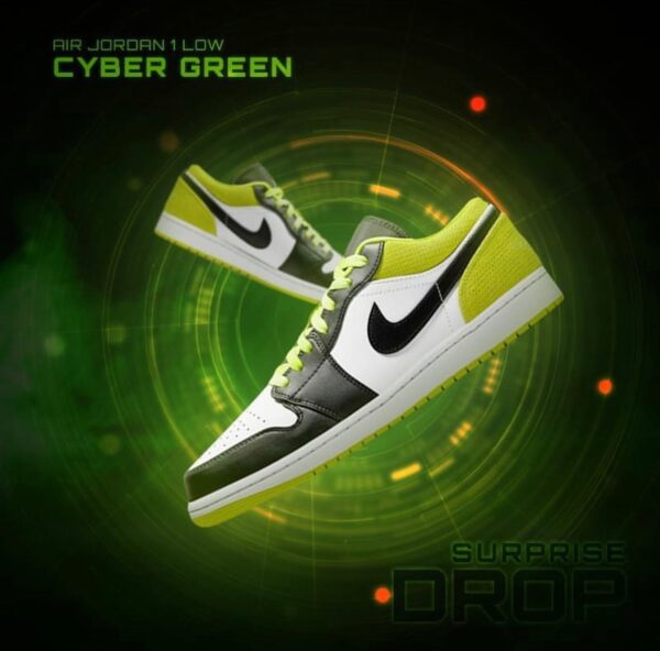 Giày Nike Air Jordan 1 Low 'Cyber' CK3022-003 - Hình ảnh 8