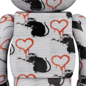 Mo Hinh Brandalism Bearbrick 100% + 400% 'Love Rat' 96334-LRT-0104