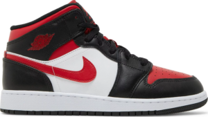 Giày Nike Air Jordan 1 Mid 'Black Fire Red' 554725-079