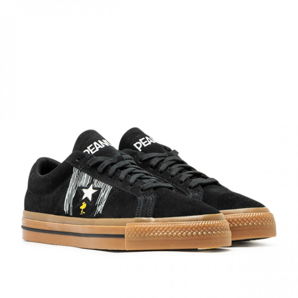 Giày Converse One Star x Peanuts 'Black' A01873C - Hình ảnh 3