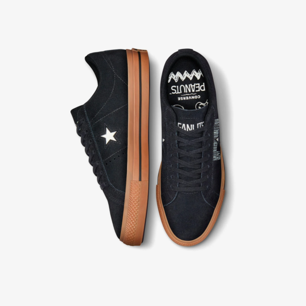 Giày Converse One Star x Peanuts 'Black' A01873C - Hình ảnh 5