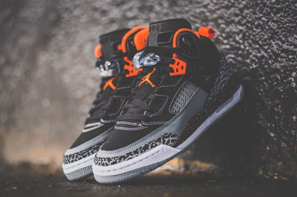 Giày Nike Jordan Spizike GS 'Black Electric Orange' 317321-080 - Hình ảnh 7