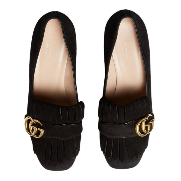 Giày Gucci Leather Mid-Heel Pump 408208-C2000-1000 - Hình ảnh 3