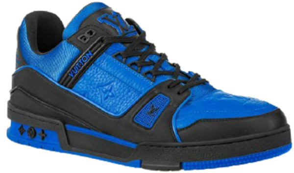 Giày Louis Vuitton Trainer 'Black And Blue' 1A8WF5