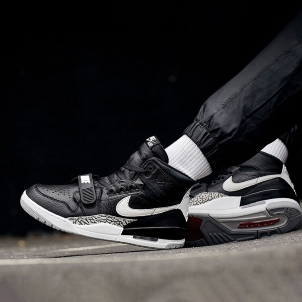 Giày Nike Air Jordan Legacy 312 GS 'Black Cement' AT4040-001 - Hình ảnh 2