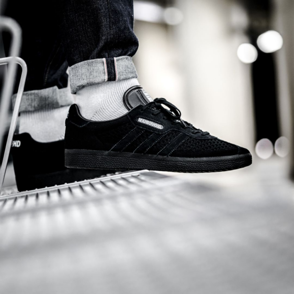 Giày Adidas Neighborhood x Gazelle Super 'Triple Black' DA8836 - Hình ảnh 2