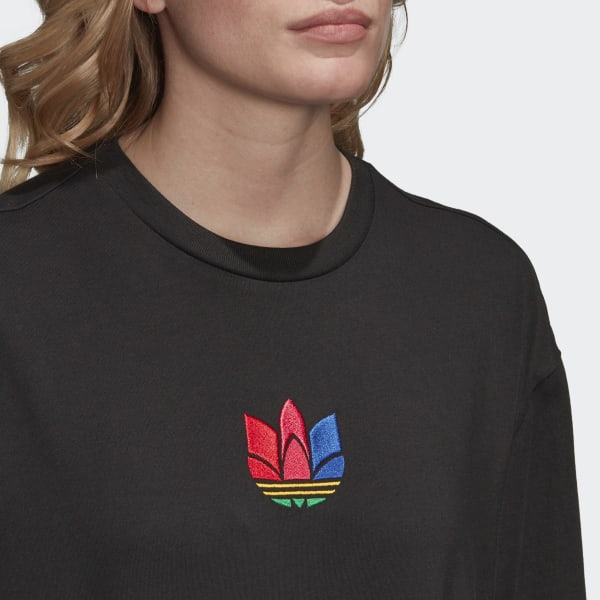 Áo Adidas Adicolor 3D Trefoil Tee Black GD2234 - Ảnh 2