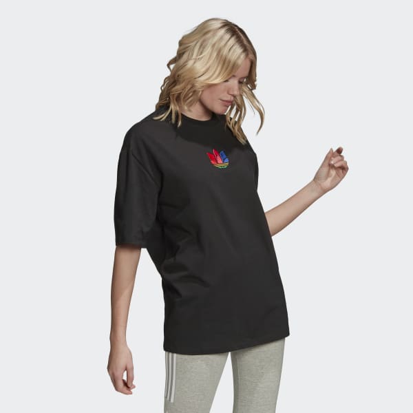 Áo Adidas Adicolor 3D Trefoil Tee Black GD2234 - Ảnh 5
