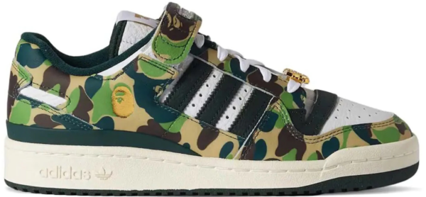 Giày Adidas Forum Low 84 x BAPE '30th Anniversary Green' ID4771