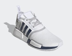 Alternative view of Giày Adidas NMD_R1 'White Crew Navy' G55576