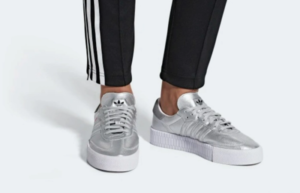 Giày Adidas Samba Rose 'Silver' Metallic D96769 - Hình ảnh 3