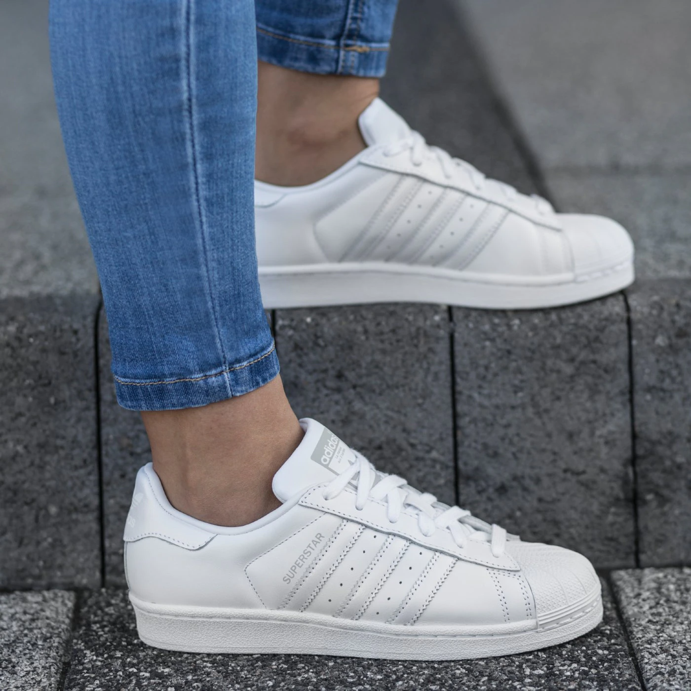Giày Adidas Wmns Superstar White AQ1214 - Authentic-Shoes
