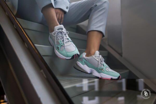 Giày Adidas Originals Falcon 'Watermelon Grey Easy Green' B28127 - Hình ảnh 7