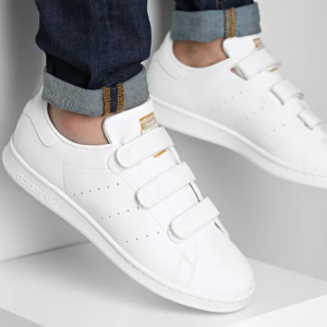 Giay Adidas Stan Smith 'White Gold Metallic' FX5508