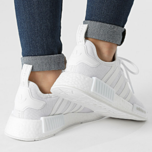 Giay Adidas NMD R1 Refined J 'White Grey' H02334