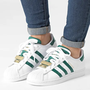 Giay Adidas Superstar W 'Green Metalic Gold' H03909