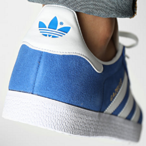 Giay Adidas Gazelle 'Blue Cloud White Gold Metallic' GX2207