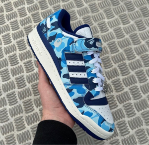 Giay Adidas Forum Low 84 x BAPE '30th Anniversary Blue' ID4772