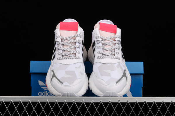 Giày Adidas Nite Jogger 2019 Boost Cloud White Red FV1310 - Hình ảnh 2