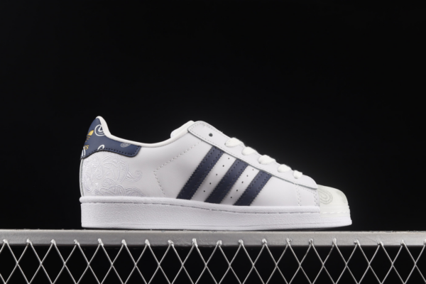Giày Adidas Superstar 'White Navy' GX3655 - Hình ảnh 5