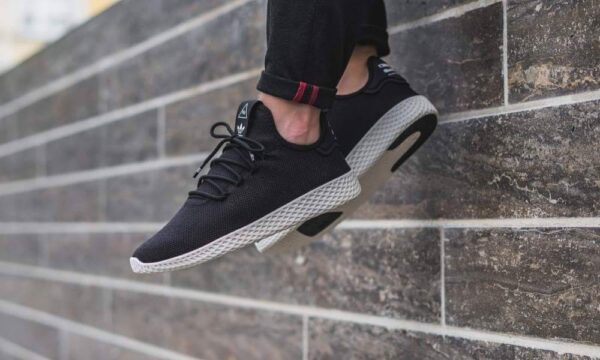 Giày Adidas Pharrell x Tennis HU 'Core Black' AQ1056 - Hình ảnh 4