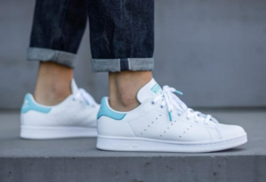 Giay Adidas Stan Smith 'White Blue Glow' EF4480