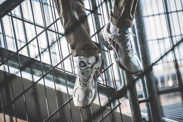 Giày Adidas Yung 1 Grey Two 'Collegiate Royal Scarlet' CG7127 - Hình ảnh 3