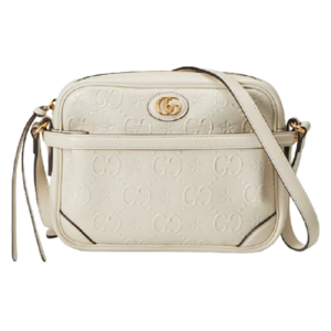 Túi Gucci Small GG Star Shoulder White Leather 675776-UF2AG-9022