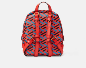 Alternative view of Túi Versace La Greca Signature Mini Backpack Blue Red 1003405-1A01444-5R08V