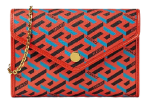 Túi Versace La Greca Signature Pouch Blue Red 1002054-1A01444-5R08V