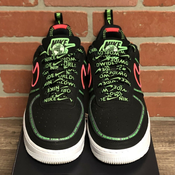 Giày Nike Air Force 1 07 PRM Worldwide Black Green Strike Crimson CK7213-001 - Hình ảnh 3