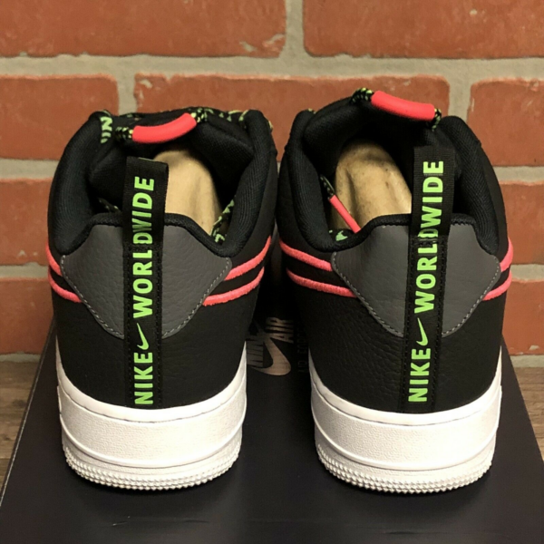 Giày Nike Air Force 1 07 PRM Worldwide Black Green Strike Crimson CK7213-001 - Hình ảnh 4