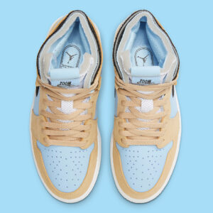 Alternative view of Giày Wmns Air Jordan 1 High Zoom Comfort High 'Psychic Blue Sesame' CT0979-400