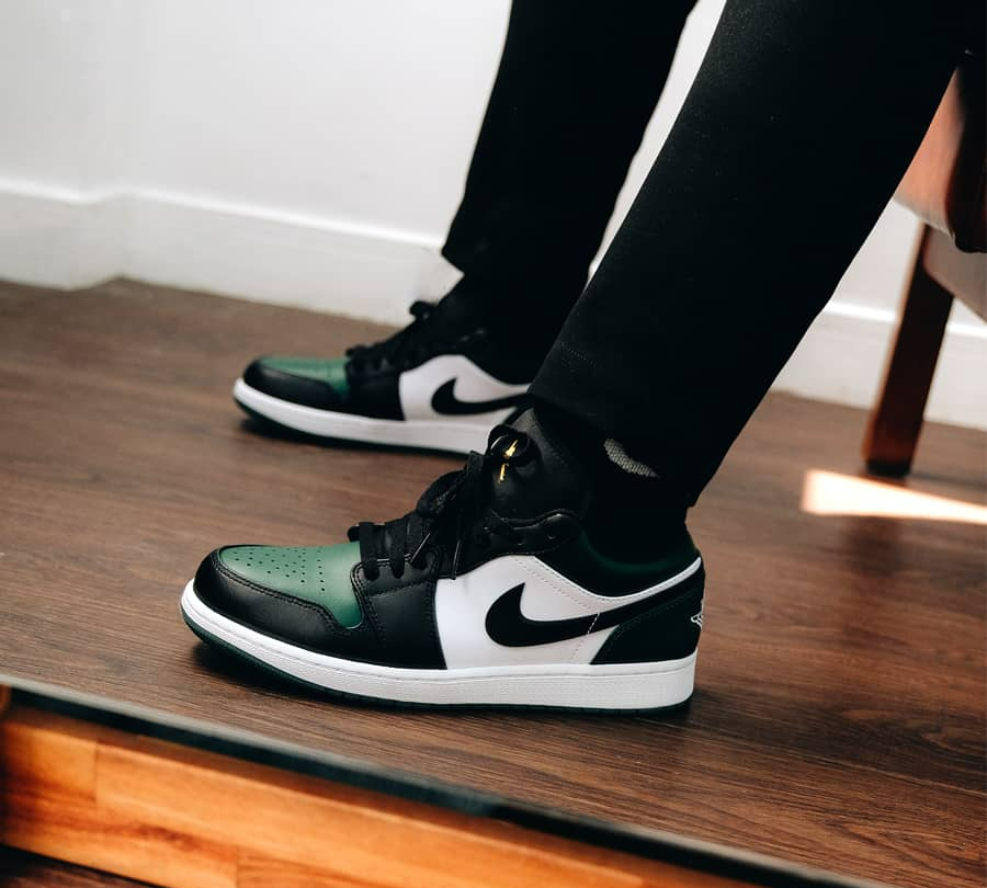 Giày Nike Air Jordan 1 Low 'Green Toe' 553558-371 - Authentic-Shoes