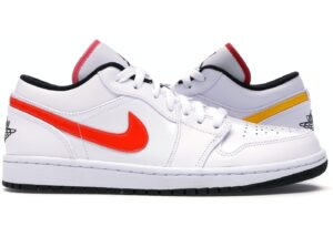 Alternative view of Giày Nike Air Jordan 1 Low White Multi-Color CW7009-100