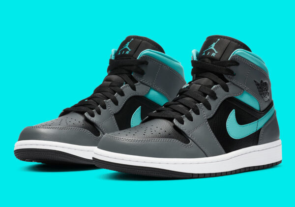 Giày Nike Air Jordan 1 Mid 'Aqua' 554724-063 - Hình ảnh 6