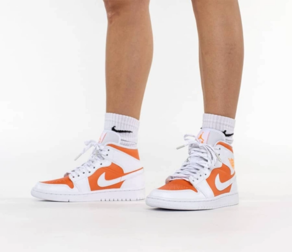 Giày Nike Air Jordan 1 Mid Wmns SE 'Bright Citrus' CZ0774-800 - Hình ảnh 5