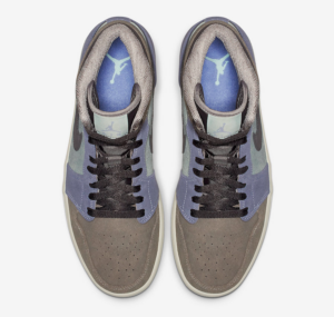 Alternative view of Giày Nike Air Jordan 1 Mid 'Suede Patch' 852542-203