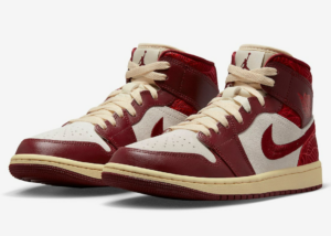 Giay Nike Air Jordan 1 Mid SE 'Tiki Leaf Team Red' DZ2820-601
