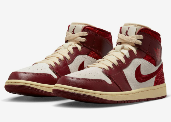 Giày Nike Air Jordan 1 Mid SE 'Tiki Leaf Team Red' DZ2820-601 - Hình ảnh 8