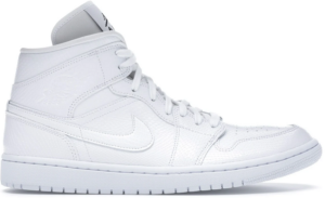 Giày Nike Air Jordan 1 Mid 'White Snakeskin' BQ6472-110