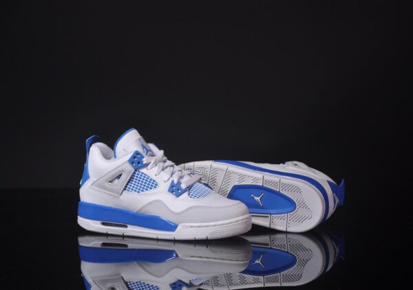 Giày Nike Air Jordan 4 Retro GS 'Military Blue' 2012 408452-105 - Hình ảnh 2